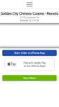 Mobile Screenshot of goldencitychinesecuisine.com